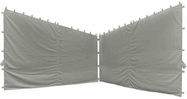 Seitenteile zu Pavillon Berlino 3x3 m, grau, 2er Set Bezug aus Polyester, 160g/m² in hellgrau, 2 Stück