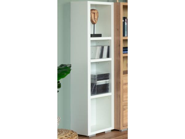 Regal >Ravenna< in Weiß Matt - 25x131x27cm (BxHxT) Bild 1