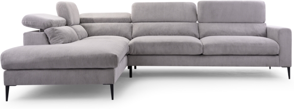 AX LIVING Ecksofa grau Jolandi Couch L Form XXL Ecksofa 300 cm breit L Bild 2