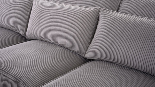 AX LIVING Ecksofa grau Jolandi Couch L Form XXL Ecksofa 300 cm breit L Bild 8