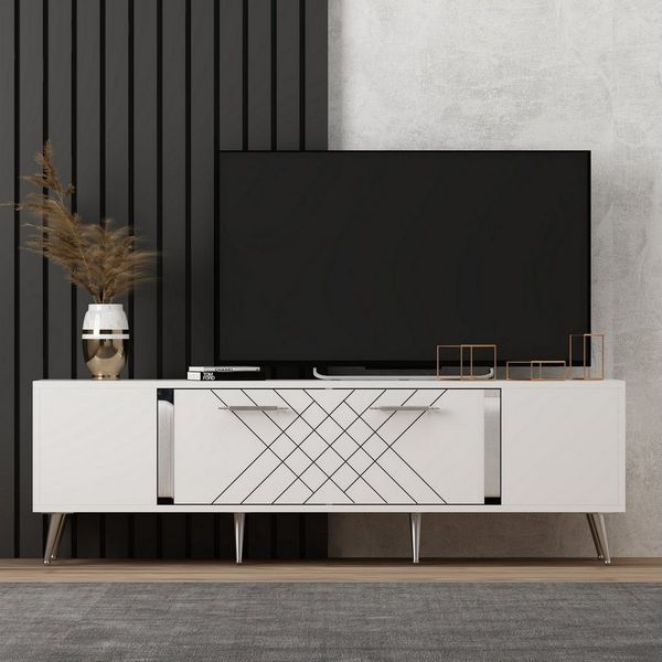 Skye Decor TV-Schrank 100% MELAMINE COATED PARTICLE BOARD, 48,2 cm x 35 cm x 150 cm V1137