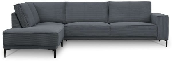 OTTO home Ecksofa OLAND L-Form, B: 289 cm, Skandi-Design, Struktur, Flachgewebe, Luxus-Microfaser, Boucle