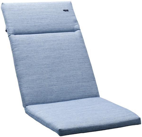 Sieger 5540 4960 Klappsessel-Auflage Schaum / Vlies Füllung, Polypropylen Hellblau 49 x 4 x 121 cm