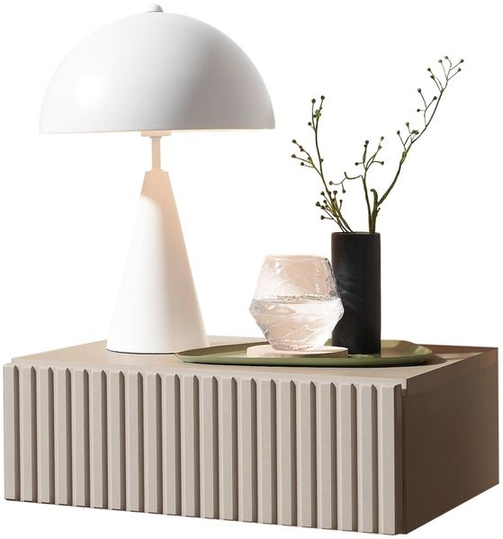 Nachtkommode >TABONI< hängend, 1 Schublade, in Kaschmir - 42x14x30cm (BxHxT)