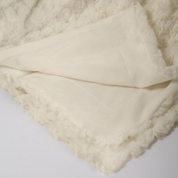 Wohndecke Florenza Kuscheldecke Sofadecke Tagesdecke Plüsch 150x200cm weiß, CelinaTex, flauschig,weich,Wohnraumdekoration,effektvoll,hautfreundlich,dekorativ