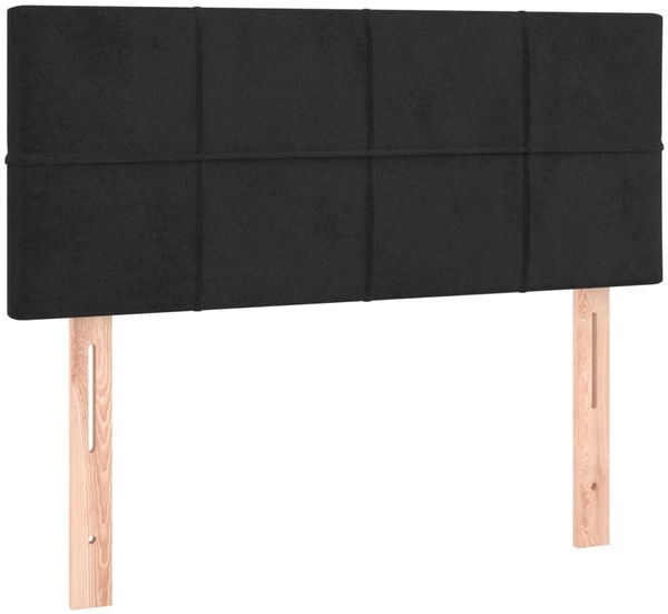 vidaXL Boxspringbett mit Matratze & LED Schwarz 120x200 cm Samt, Härtegrad: H2 [3134395] Bild 7