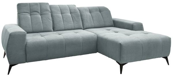 Ecksofa Sano von Benformato - Hochwertiges Cordsofa mit Elektrofunktion und verstellbaren Kopflehnen Bild 2