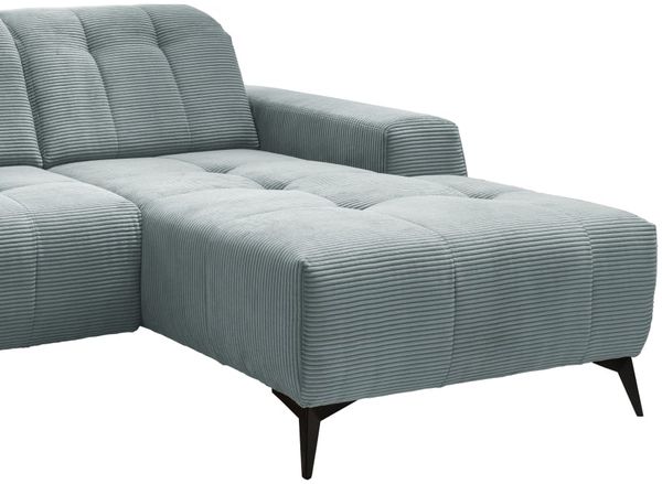 Ecksofa Sano von Benformato - Hochwertiges Cordsofa mit Elektrofunktion und verstellbaren Kopflehnen Bild 4