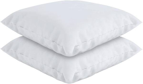 Federkissen mit Bezug - 40x40 cm - 2er Set Weiß