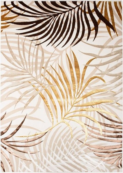 Tapiso Designteppich GOLDEN, rechteckig, Höhe: 16 mm, Wohnzimmer, Schlafzimmer, modern Design