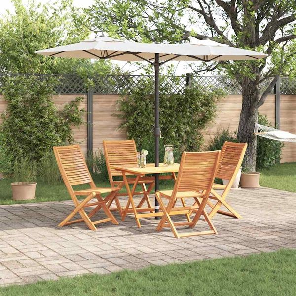 vidaXL Garten Essgruppe 5 pcs Braun Massivholz Akazie 3375702