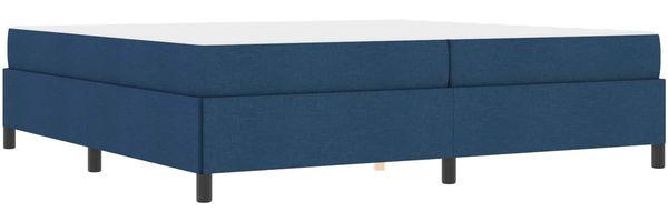 vidaXL Boxspringbett mit Matratze Blau 200 x 200 cm Stoff 3398891 Bild 4