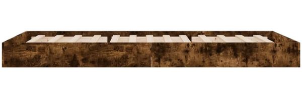 vidaXL Bettgestell ohne Matratze Räuchereiche 75x190 cm Holzwerkstoff 842081 Bild 5