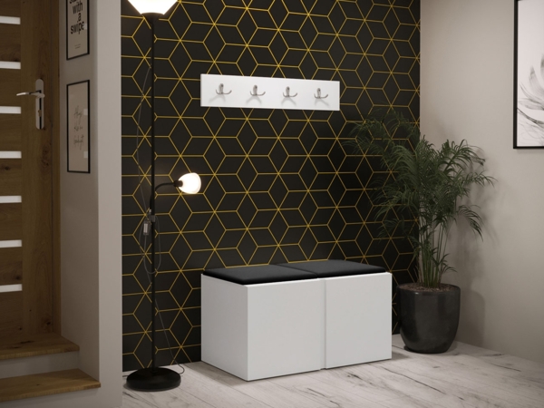 Garderoben-Set Monati VI, Weiß, Farbe: Manila 18