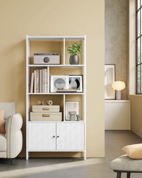 Vasagle Bücherregal, Bücherschrank mit 4 offenen Regalebenen, Regal