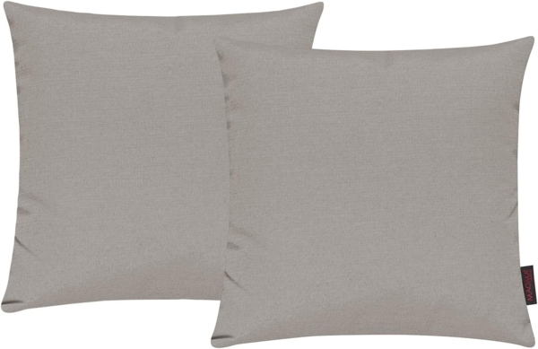 MAGMA Kissenhüllen FINO - ca. 50 x 50 cm - 2er Set taupe