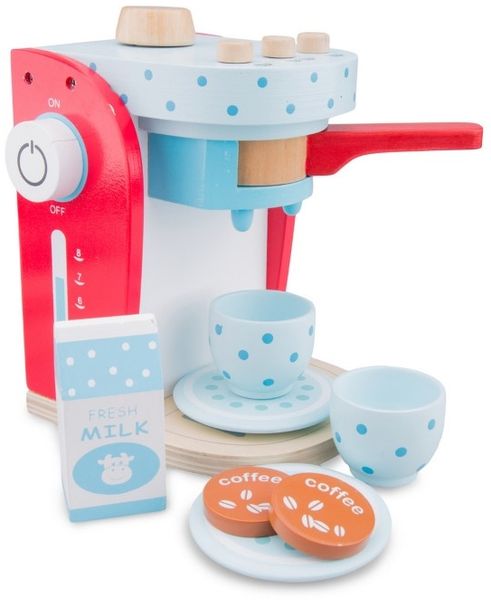 New Classic Toys - 10700 - Kinderrollenspiele - Kaffeemaschine - Mehrfarbig (rot)