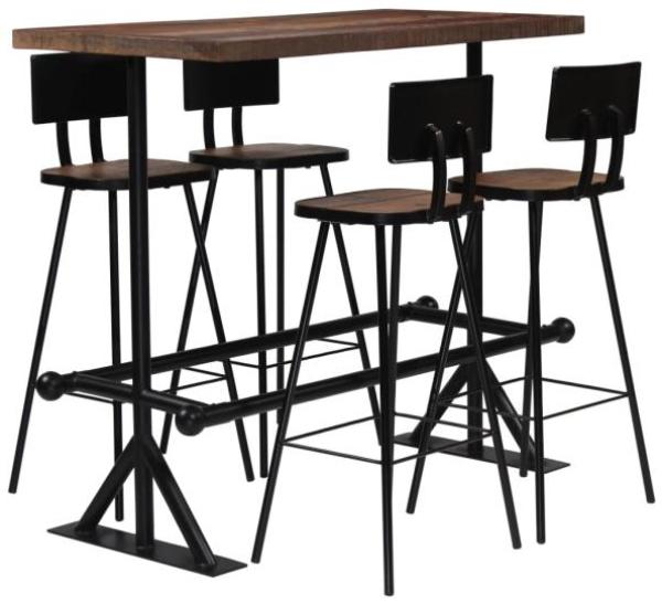 vidaXL Bar-Set 5-tlg. Altholz Massiv 245395