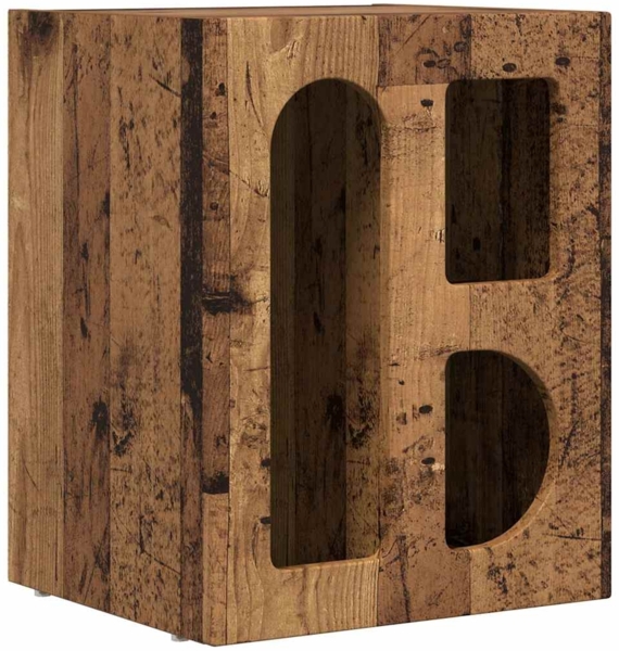 vidaXL Nachttisch Altholz 40 x 35 x 50 cm Holzwerkstoff 891260