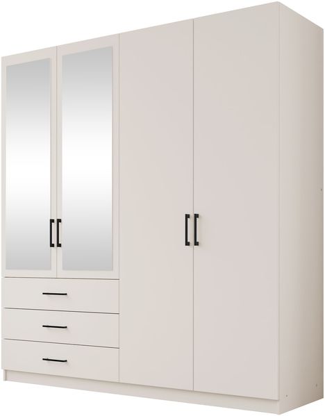 Drehtürenschrank Pirelo 4D (Farbe: Cashmere)