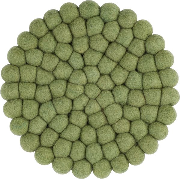 myfelt Topfuntersetzer Filzkugel Topfuntersetzer ⌀ 20 cm, Zubehör für Pfannen, Töpfe, Küchentisch, Auflaufformen, 100 % reine Schurwolle, hitzebeständig