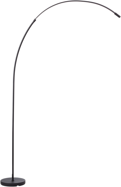 Brilliant LED Stehlampe Bow LED Bogenlampe, 170 cm, 1300 lm, 3000-6500 K, dimmbar, CCT, schwarz