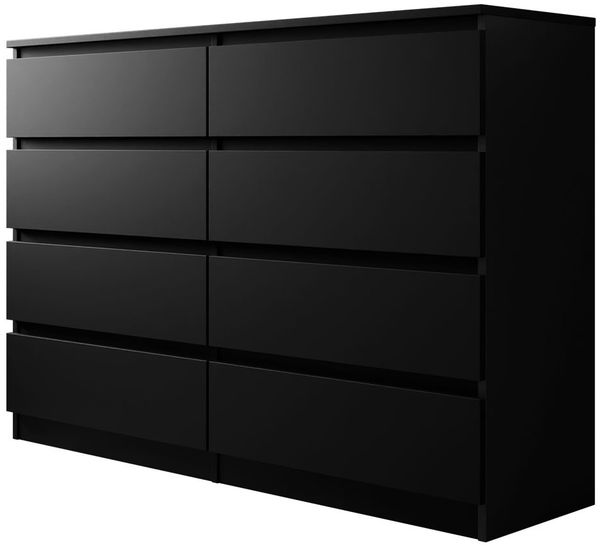 Mirjan24 Kommode Malwa M8, Schwarz