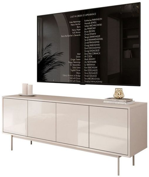Lookway TV-Schrank SANAYI in Kaschmir TV-Lowboard mit Hochglanzfronten Breite: 156 cm