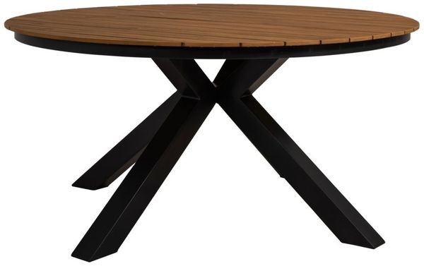 Lesli Living Gartentisch Gartentisch Tisch AREZZO rund Aluminium 120x74 cm