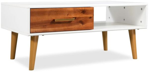 vidaXL Couchtisch Akazienholz Massiv 90 x 50 x 40 cm [245736]