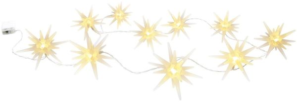 Lichterkette Outdoor Weihnachten 3D Sterne Weihnachtslichterkette Weiß 5288826