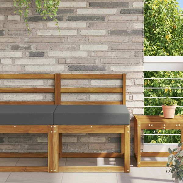 vidaXL Sofakissen für draußen Anthrazit 60 x 60 x 8 cm Polyester 900693