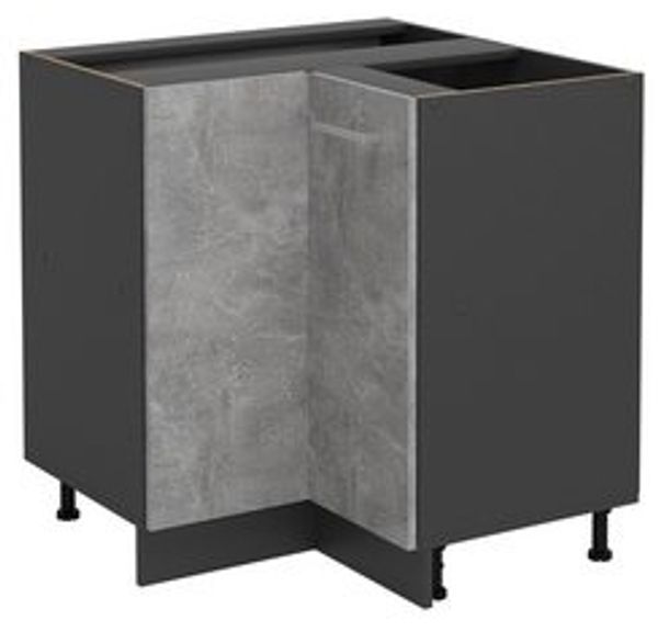 Eckunterschrank R-Line Beton 75.6 cm ohne Arbeitsplatte Vicco Bild 6