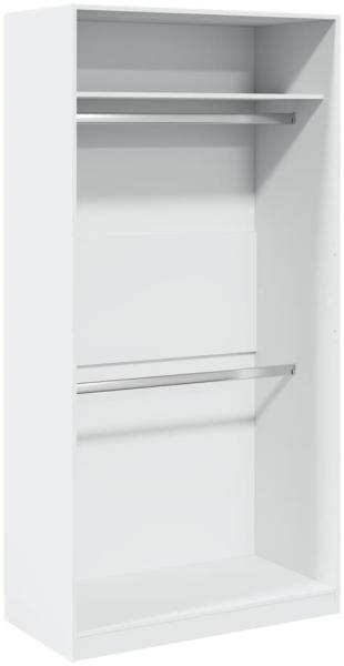 vidaXL Kleiderschrank Weiß 100x50x200 cm Holzwerkstoff 3307801