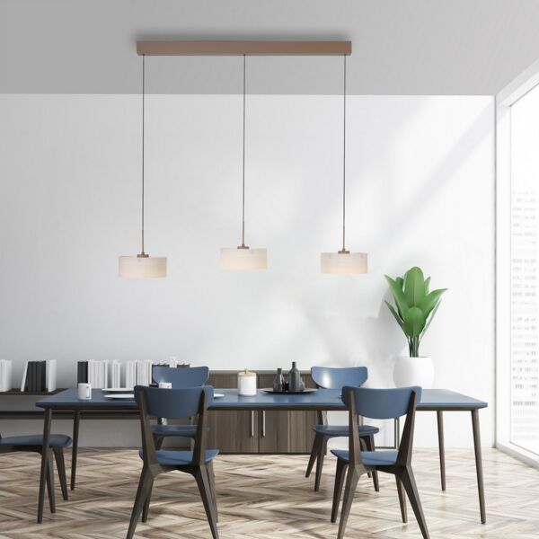 Paul Neuhaus LED Pendelleuchte MARIKA, Memoryfunktion, LED fest integriert, Warmweiß, Dimmbar über den Lichtschalter, Memory, Opalgläser, Comfort-Lift