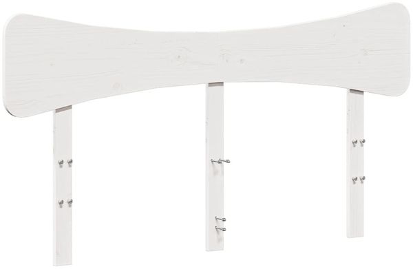 vidaXL Massivholzbett ohne Matratze Weiß 120x200 cm Kiefernholz 3328236 Bild 6
