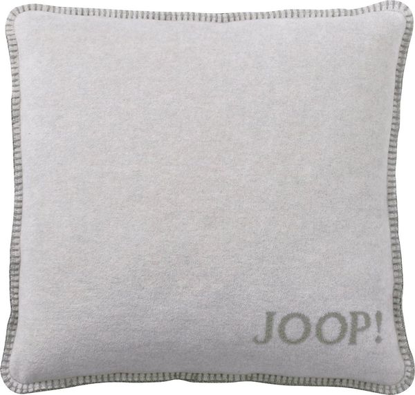 JOOP! Dekokissen JOOP! Kissen Uni-Doubleface Kissen mit Füllung Silber-Jade 50 x 50cm