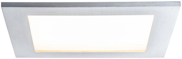Paulmann Premium Einbauleuchten Set Panel IP44 eckig LED 1x11W 2700K 230V Alu gebürstet/Sat Alu/Kunststoff