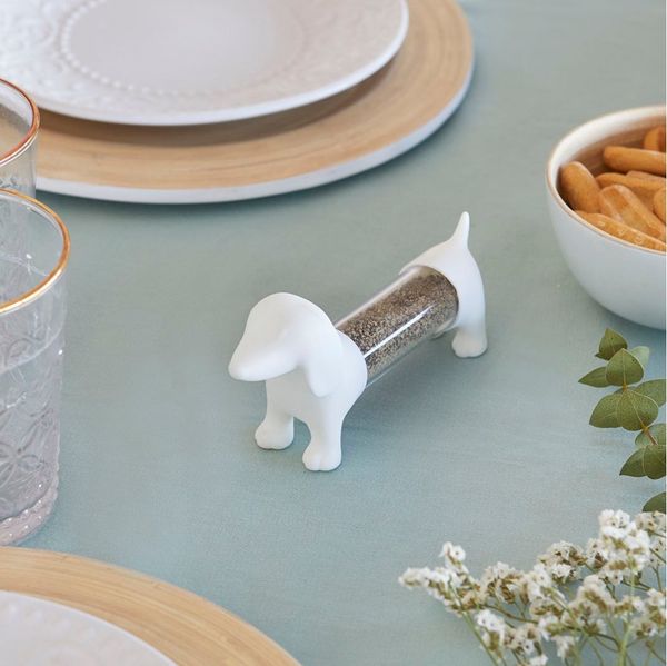 WestCraft Salz- / Pfefferstreuer Praktische Zahnstocherspender bzw. Salz und Pfefferstreuer Katze Hund, Spice up your life - Originell und langlebig