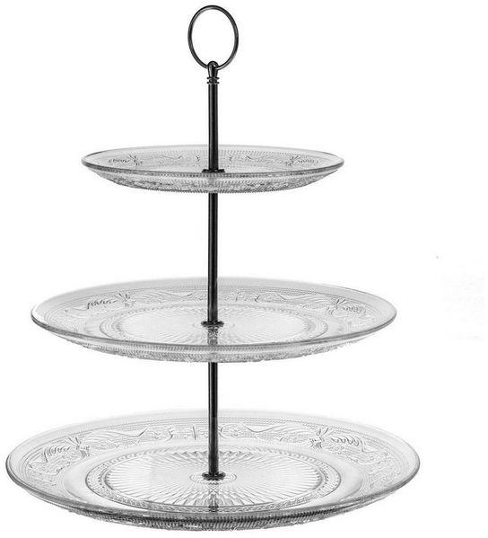 Secret de Gourmet Servierständer Etagere aus Glas RENAISSANCE, 3 Ebenen, Glas, (einzeln, einzeln)