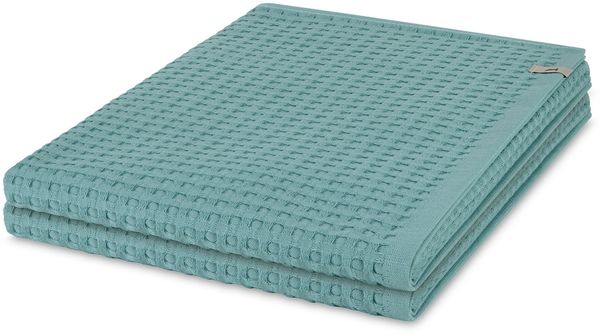 Möve Piquee 2 tlg. Frottier-Set - 2 X Duschtuch (70 X 140cm) - 350 - Arctic