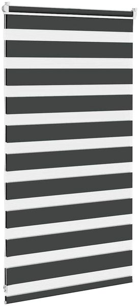 vidaXL Doppelrollo Schwarz 80x100 cm Stoffbreite 75,9 cm Polyester 4014205 Bild 4