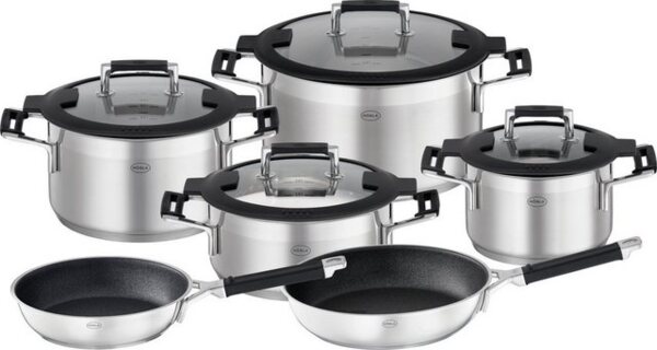 RÖSLE Topf-Set Silence® Pro Topfset 6tlg, Edelstahl / Silikon Bild 4