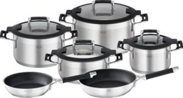 RÖSLE Topf-Set Silence® Pro Topfset 6tlg, Edelstahl / Silikon Bild 6