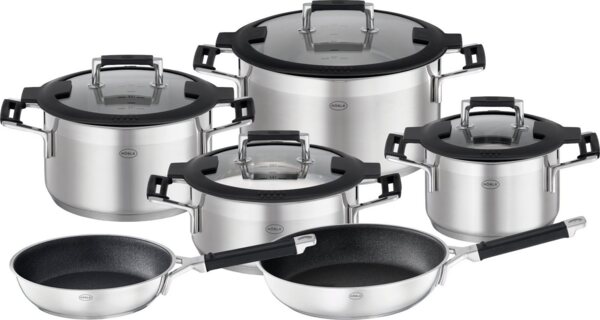 RÖSLE Topf-Set Silence® Pro Topfset 6tlg, Edelstahl / Silikon Bild 5