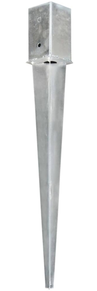 vidaXL Erdspieße 6 Stk. Silbern 8×8×76 cm Verzinkter Stahl 145408