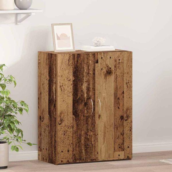 vidaXL Büroschrank mit Regal Schwarz Eichen-Optik 70 x 32 x 77.5 cm 869120