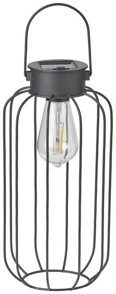 Northpoint LED Solarleuchte Laterne Außenleuchte Industrielook Garten Balkon IP44