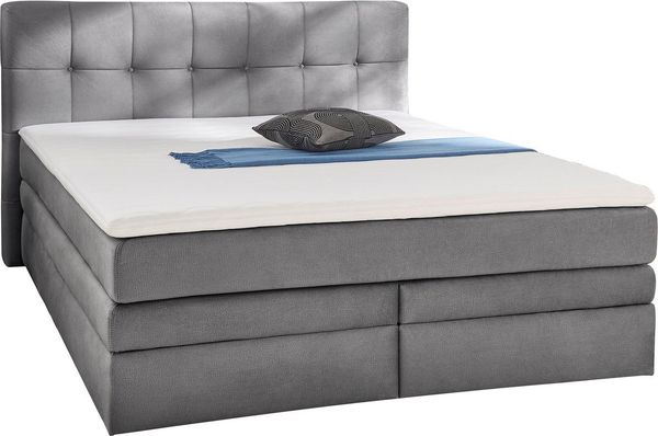 Jockenhöfer Gruppe Boxspringbett Amy, mit Bettkasten und Kaltschaum-Topper, erhältlich in 120, 140 & 180cm