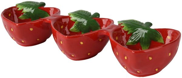 3er. Schale Erdbeeren SUMMER